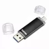 Hama Laeta Twin, 16GB USB zibatmiņa USB Type-A / Micro-USB 3.2 Gen 1 (3.1 Gen 1) melna