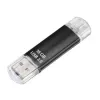 Hama Laeta Twin, 16GB USB zibatmiņa USB Type-A / Micro-USB 3.2 Gen 1 (3.1 Gen 1) melna