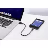 USB kabelis Renkforce RF-4463076 0,3 m USB A–Micro-USB B melns