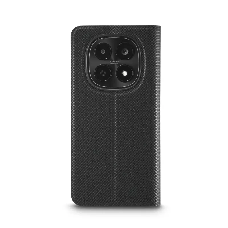 HAMA Daily Protect vāciņš-futrālis Xiaomi Redmi Note 15 (6.77 inch) — melns, 2 karšu kabatiņas, galda statīvs