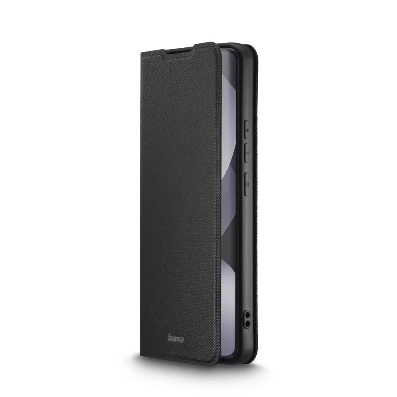 HAMA Daily Protect vāciņš-futrālis Xiaomi Redmi Note 15 (6.77 inch) — melns, 2 karšu kabatiņas, galda statīvs