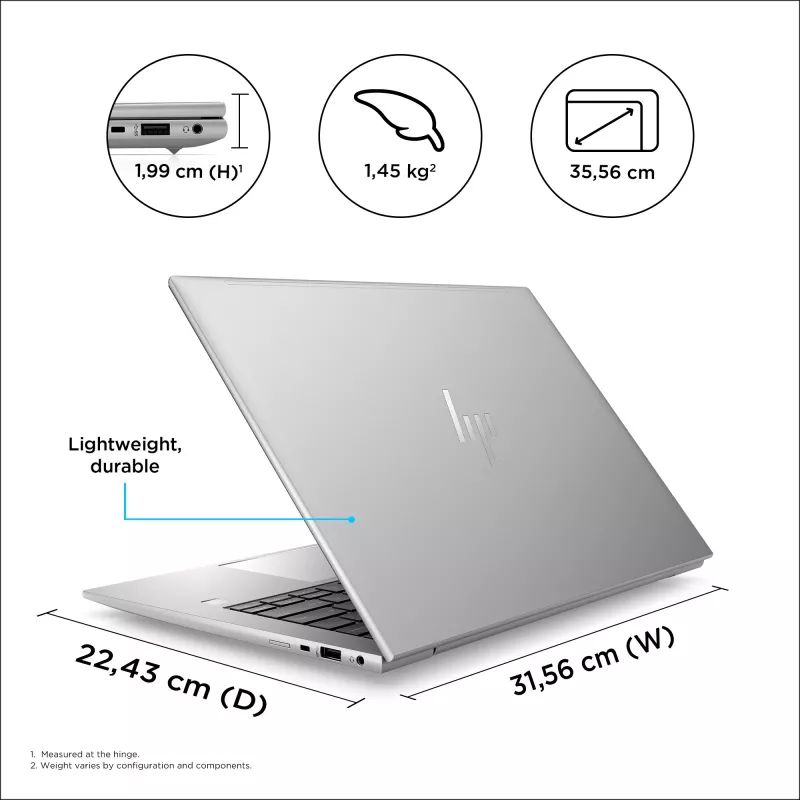 Mobilā darbstacija HP ZBook Firefly G10 14 collas Intel Core i7 16 GB RAM 1 TB SSD NVIDIA RTX A500 Windows 11 Pro