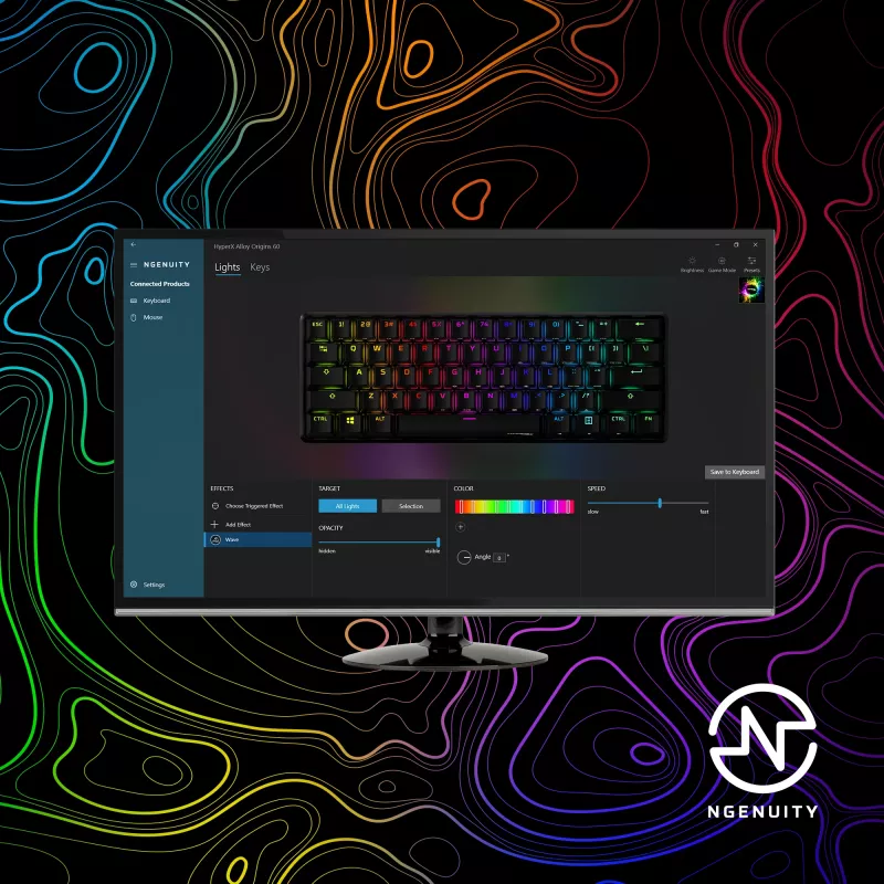 HyperX Alloy Origins 60 - mehāniskā spēļu tastatūra - HX Red