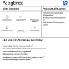 HP DeskJet 2922 bezvadu daudzfunkcionālā krāsu printeris, termiskā tintes druka, krāsu drukāšana, 4800 x 1200 DPI, krāsu kopēšana, A4, balta