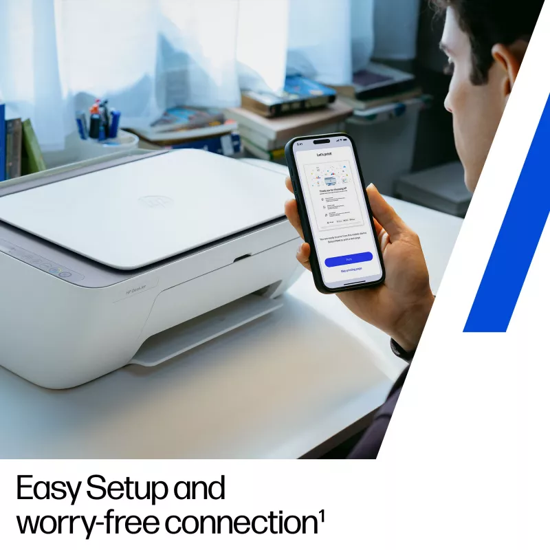 HP DeskJet 2922 bezvadu daudzfunkcionālā krāsu printeris, termiskā tintes druka, krāsu drukāšana, 4800 x 1200 DPI, krāsu kopēšana, A4, balta