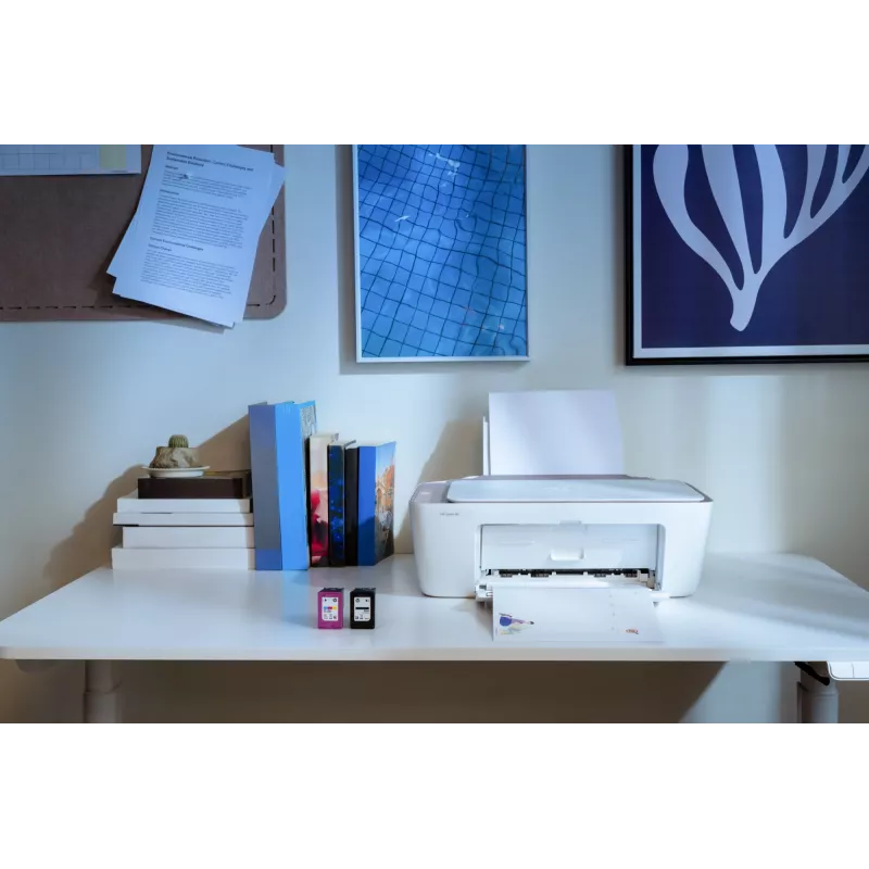 HP DeskJet 2922 bezvadu daudzfunkcionālā krāsu printeris, termiskā tintes druka, krāsu drukāšana, 4800 x 1200 DPI, krāsu kopēšana, A4, balta