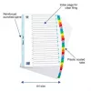 ELBA Mylar karšu indekss, A-Z, 26 daļas, A4, 210 x 297mm, Krāsainas cilnes (596581-20)