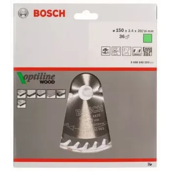 Riņķveida zāģa asmens Bosch 2 608 640 593 15 cm koks