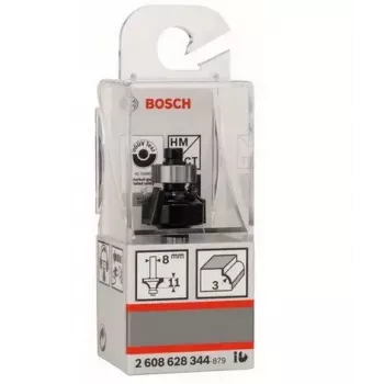 Bosch Accessories 2608628344 cietmetāla frēzgalva ar noapaļošanas profilu, 8 mm kāts, 53 mm garums