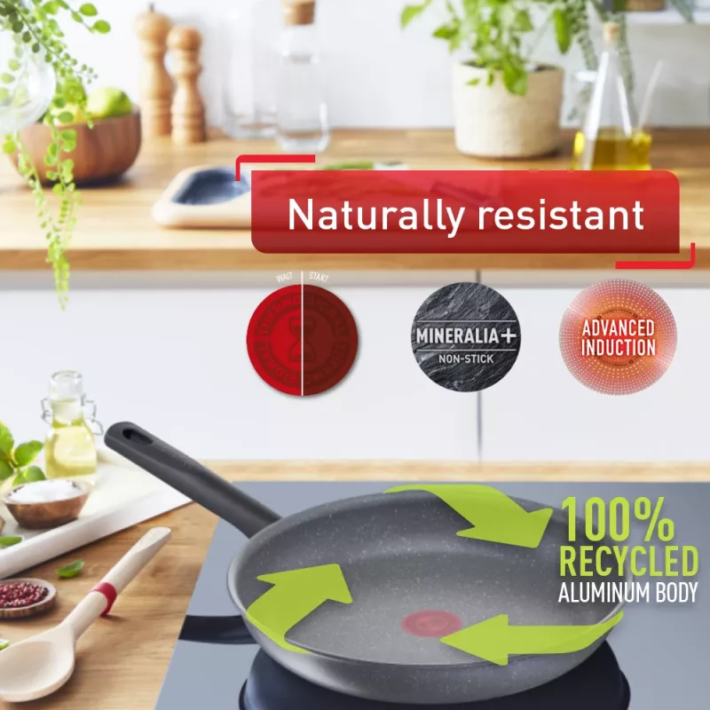 Universāla panna Tefal Healthy Chef G15002 apaļa 20 cm pelēka