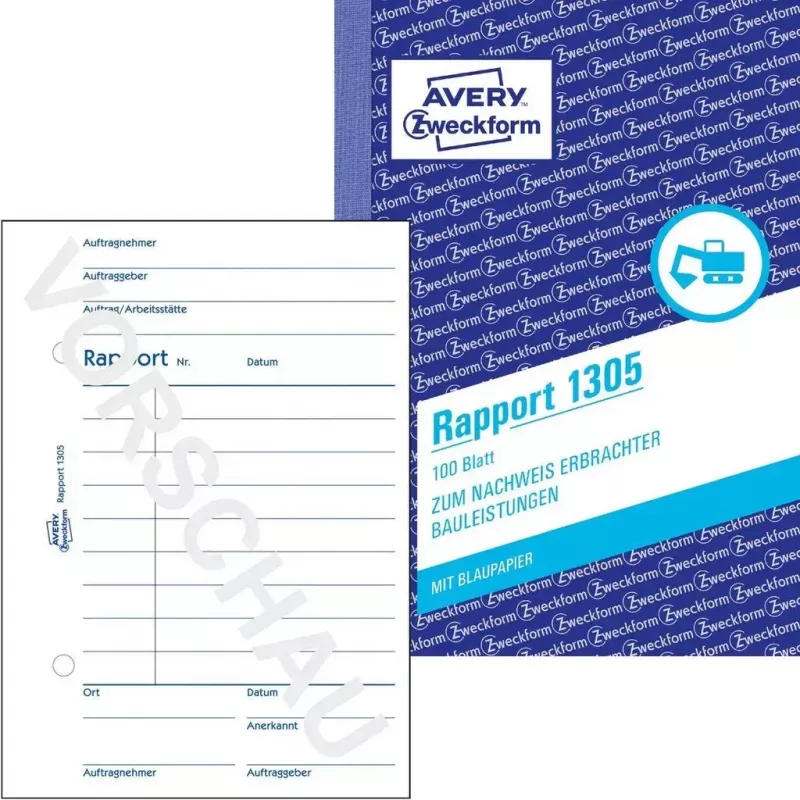 Grāmatvedības veidlapa/grāmata A6 Avery 1305