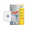 Pašlīmējošās adrešu uzlīmes Avery Zweckform 3678 — balts papīrs, 9.7×3.7 cm, 1400 uzlīmes (100 lapas)
