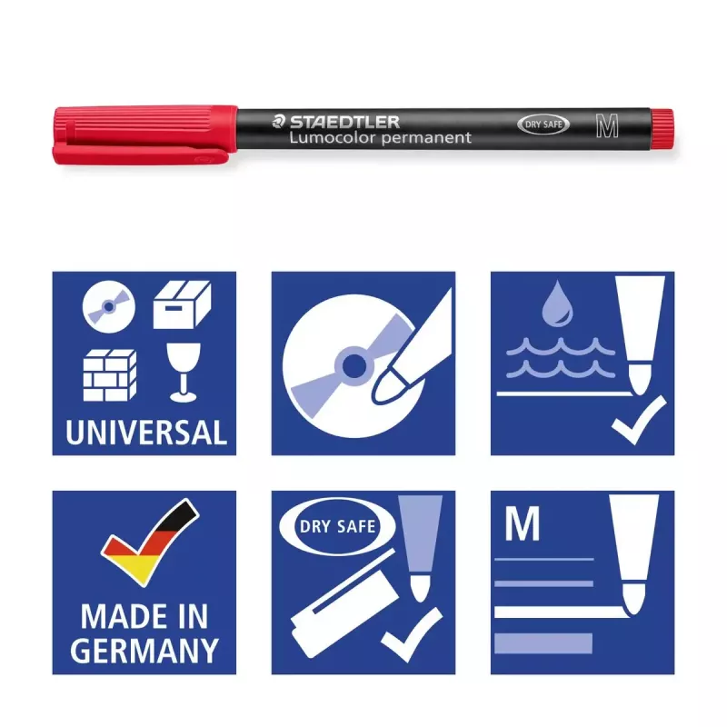 Staedtler Lumocolor permanent pen 317 permanent marker 4 gab.