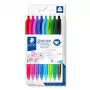 Uzspraužama izvelkama lodīšu pildspalva Staedtler Ball 4230 Multicolour 8 gab.