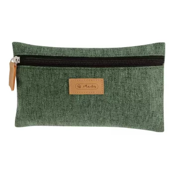Mīksts penālis Herlitz GREENline Poliesteris Zaļa Pelēka 210x15x123 mm