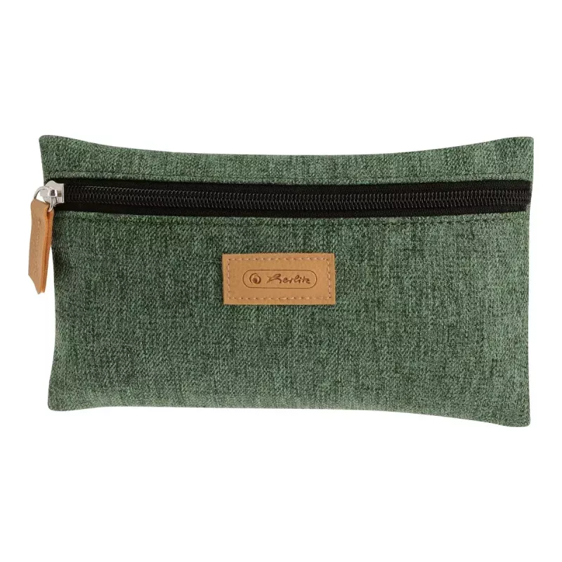 Mīksts penālis Herlitz GREENline Poliesteris Zaļa Pelēka 210x15x123 mm