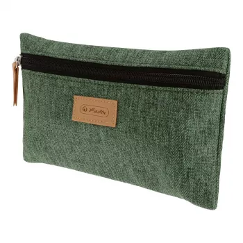 Mīksts penālis Herlitz GREENline Poliesteris Zaļa Pelēka 210x15x123 mm