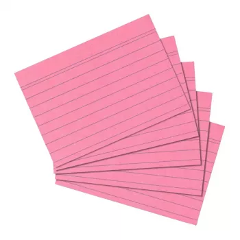 Herlitz 10835890 kartītes rozā, 100 gab.