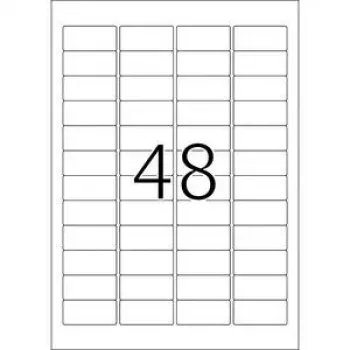 Inkjet labels HERMA A4 45.7x21.2 mm balta paper matt 1200 pcs