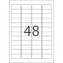 Inkjet labels HERMA A4 45.7x21.2 mm balta paper matt 1200 pcs