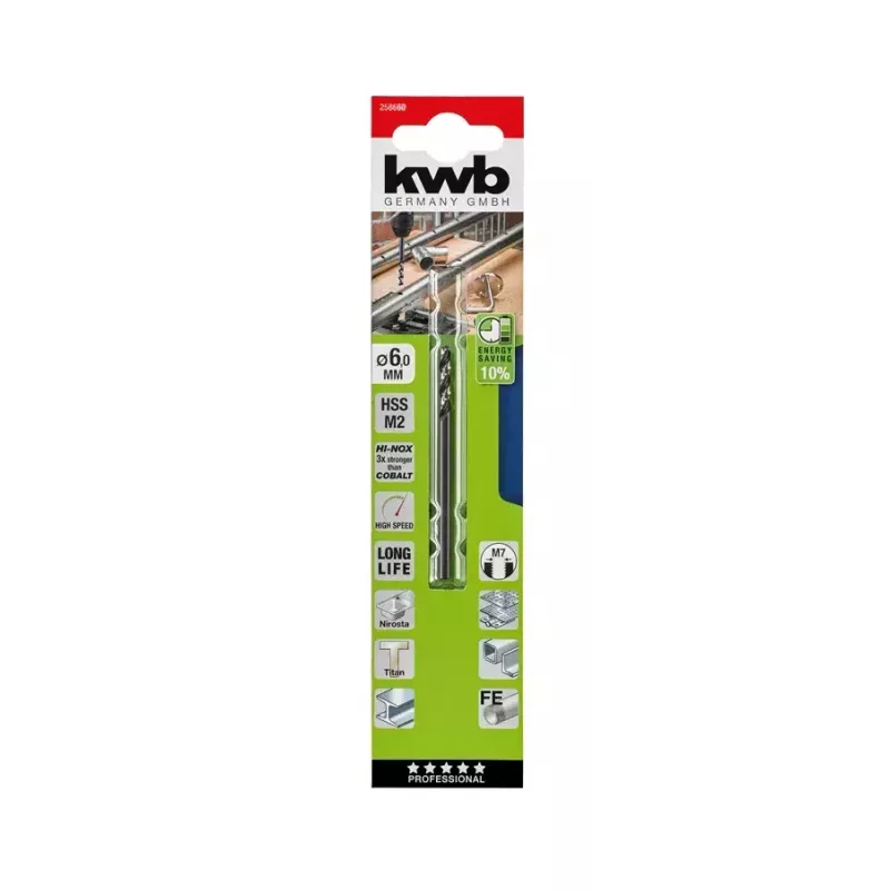Spirālveida griešanas urbis KWB 258633