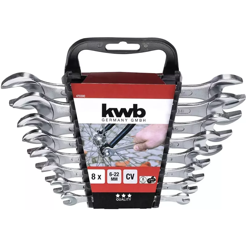 Atslēgu komplekts KWB 470390, 8 gab., 234x162x40 mm