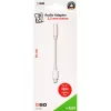 Audio kabelis 2GO 797140 0,1 m 3,5 mm Lightning balts