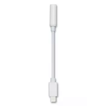 Audio kabelis 2GO 797140 0,1 m 3,5 mm Lightning balts