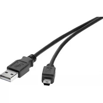 USB vads Renkforce RF-4455807 0,3 m USB A Mini-USB B melns