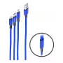 USB kabelis ShiverPeaks BS14-50071 1.2 m USB A/USB C Micro-USB B Zils