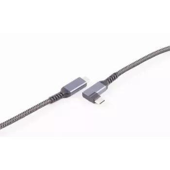 USB C–USB C kabelis ShiverPeaks BS14-75017, USB 3.2 Gen 2 (10 Gbit/s), 2 m, melns/baltss