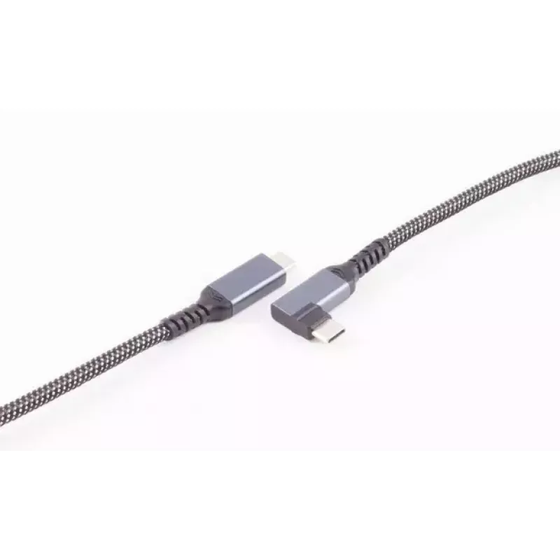 USB C–USB C kabelis ShiverPeaks BS14-75017, USB 3.2 Gen 2 (10 Gbit/s), 2 m, melns/baltss