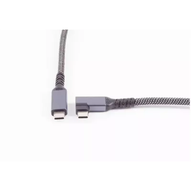 USB C–USB C kabelis ShiverPeaks BS14-75017, USB 3.2 Gen 2 (10 Gbit/s), 2 m, melns/baltss