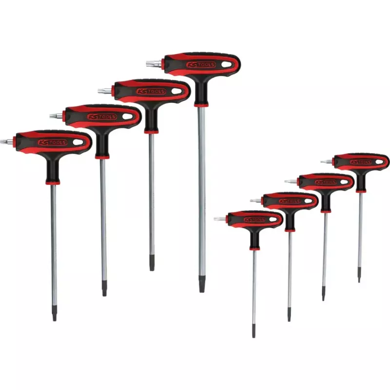 L-torx atslēga KS Tools 151.8165 Hroma-vanādija tērauds 8 gab.