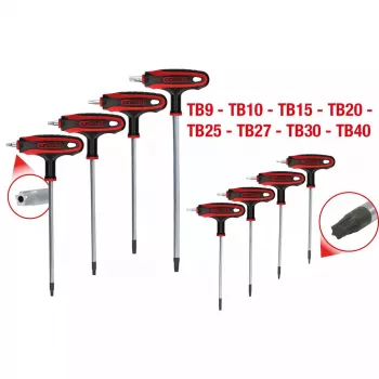 L-torx atslēga KS Tools 151.8165 Hroma-vanādija tērauds 8 gab.
