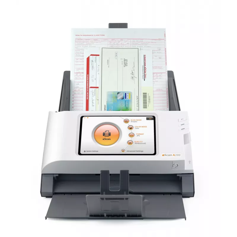 Plustek eScan A280 Essential ADF skeneris 600 x 600 DPI A4 melns, balts