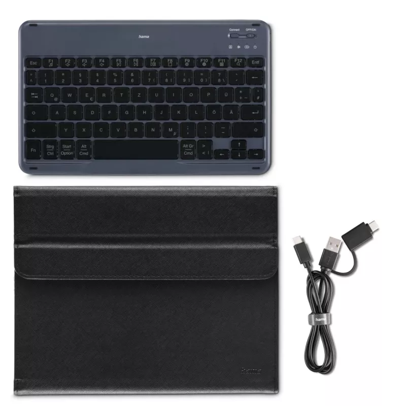 Hama Travel 500 27,9 cm (11 collu) Folio Melns, Pelēks