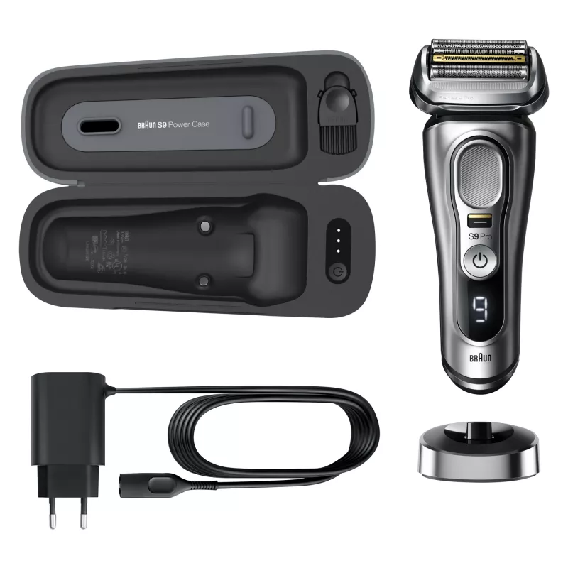 Braun Series 9 Pro 81744531 vīriešu skuveklis, folijas skuveklis, trimeris, sudraba krāsā
