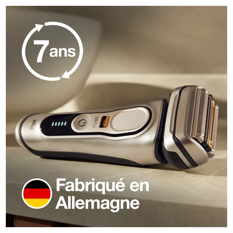 Braun Series 9 Pro 81744531 vīriešu skuveklis, folijas skuveklis, trimeris, sudraba krāsā