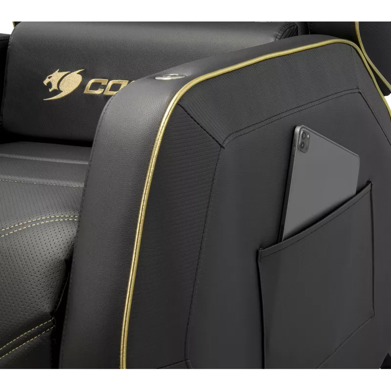 Spēļu krēsls COUGAR Ranger Pro Royal polsterēts sēdeklis melns 160 kg