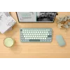 Bezvadu Bluetooth 75% ASUS Marshmallow KW100 tastatūra — QWERTZ izkārtojums, šķērveida taustiņi, zaļa, mājām