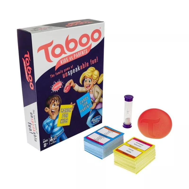 Hasbro Taboo Kids vs. Parents, 8 gadi, ģimenes spēle