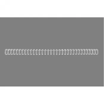 GBC stiepļu muguriņas 3:1 NO8 12.5mm A4, balta, 3 loksnes, metāls, A4, 1.25 cm, 297 mm