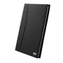 Rexel Soft Touch Smooth A4 demonstrācijas mape, 24 kabatas, melna