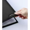 Rexel Soft Touch Smooth A4 demonstrācijas mape, 24 kabatas, melna