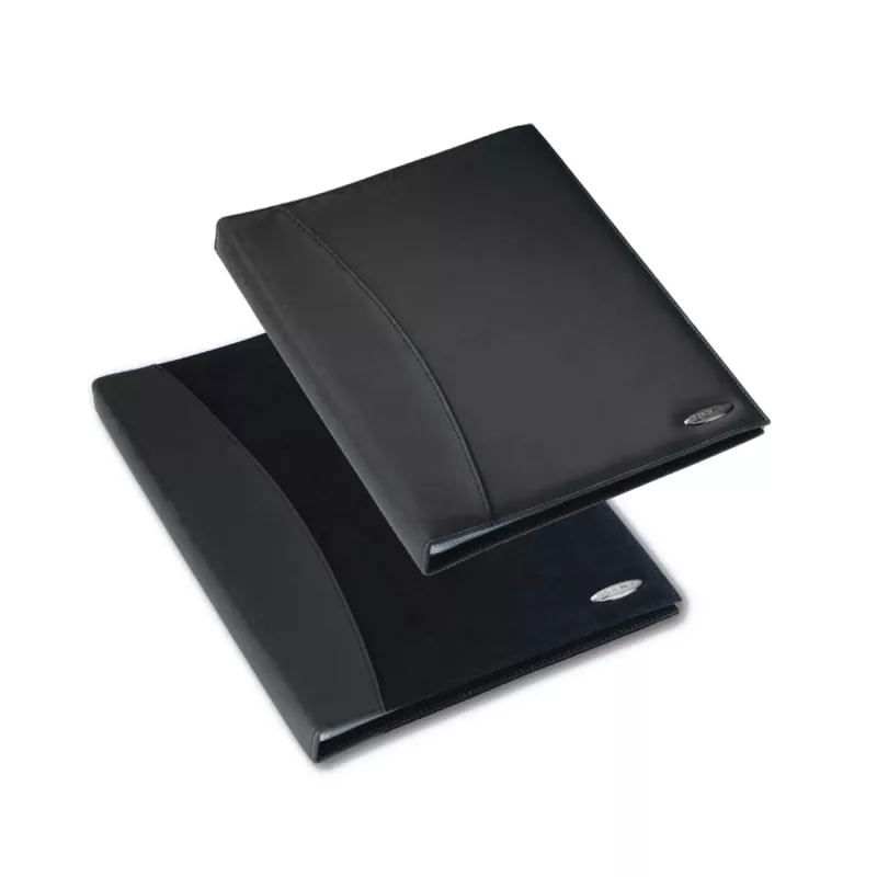 Rexel Soft Touch Smooth A4 demonstrācijas mape, 24 kabatas, melna