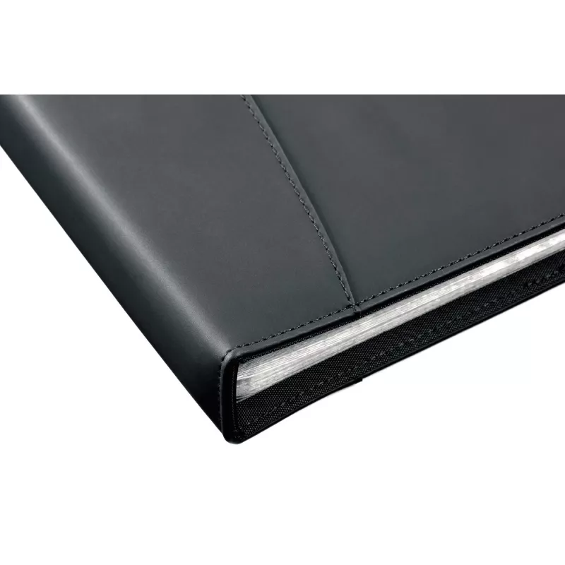 Rexel Soft Touch Smooth A4 demonstrācijas mape, 24 kabatas, melna