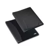 Rexel Soft Touch Smooth A4 demonstrācijas mape, 24 kabatas, melna