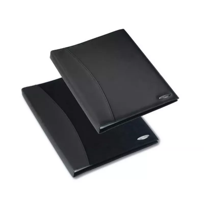 Rexel Soft Touch Smooth A4 demonstrācijas mape, 24 kabatas, melna