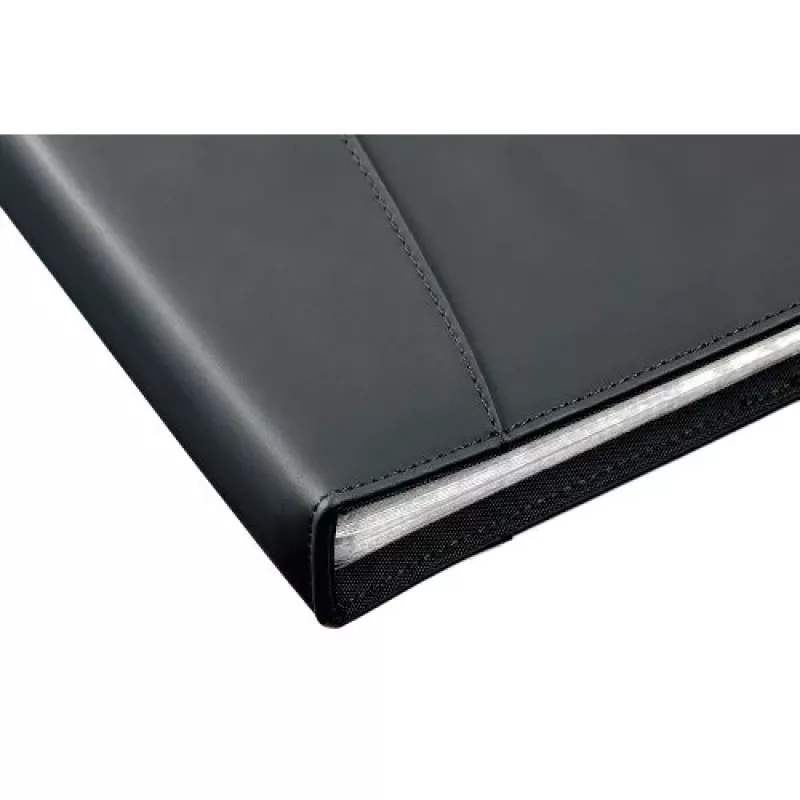 Rexel Soft Touch Smooth A4 demonstrācijas mape, 24 kabatas, melna